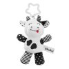 Akuku Plyšová hračka s chrastítkem kravička černo bílá (1)