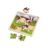 Playtive Dřevěné puzzle kráva (2)