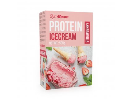 protein icecream 500 g strawberry gymbeam