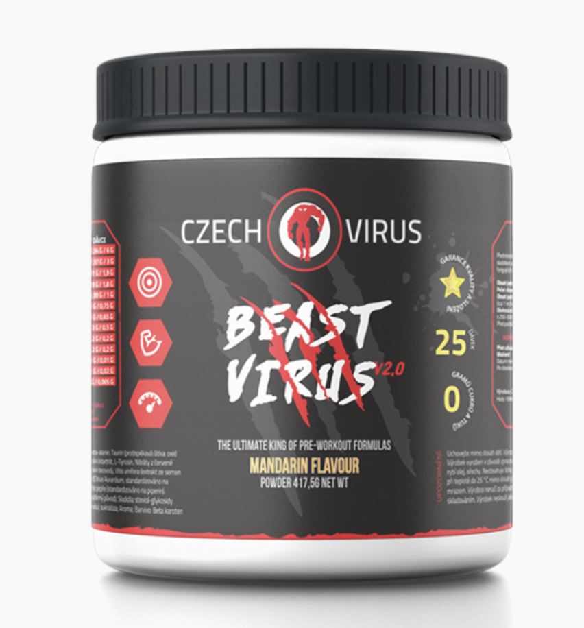 CzechVirus Czech Virus Beast Virus V2.0 417,5 g Příchuť: Mandarinka
