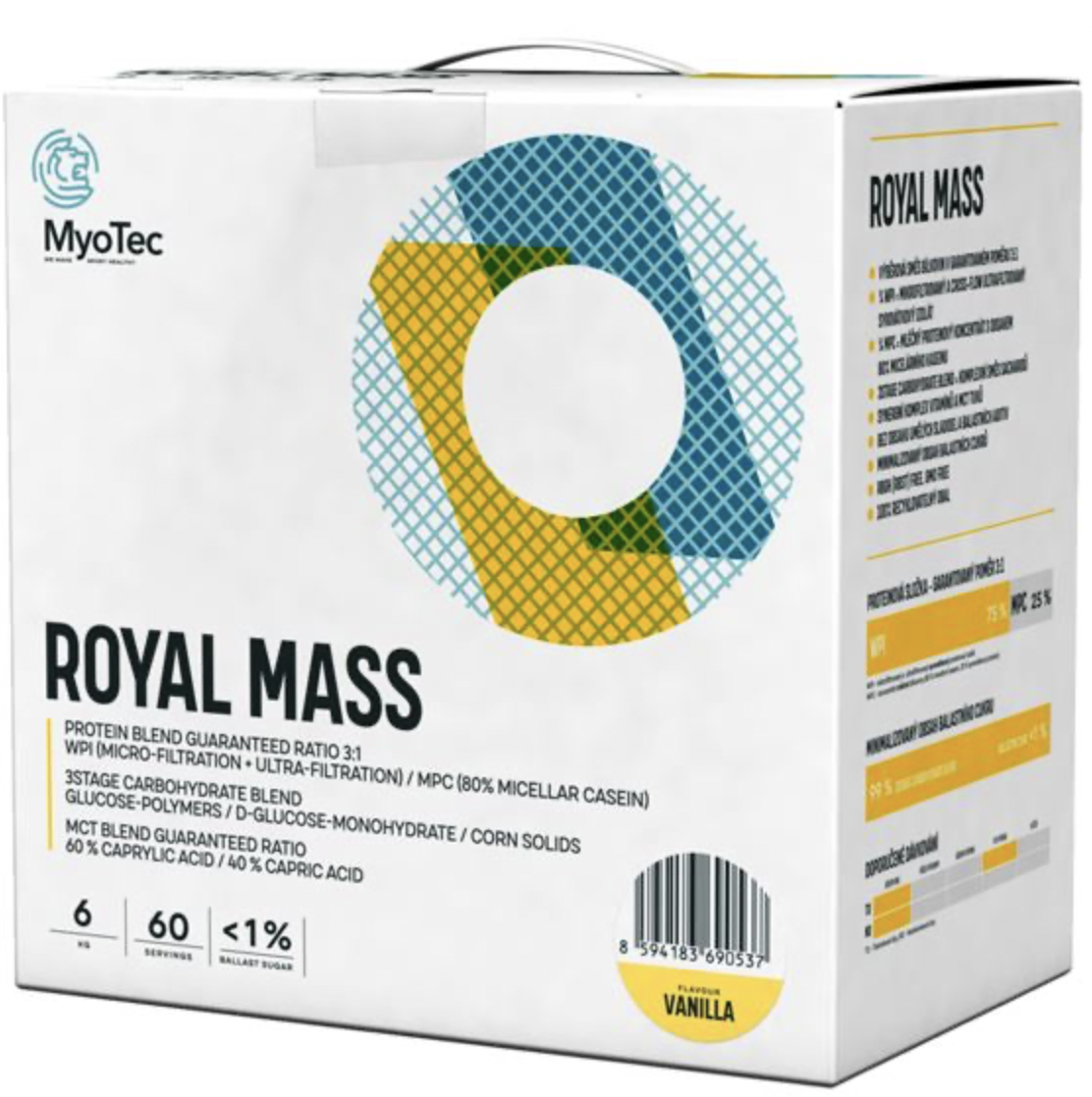 Myotec Royal Mass 6000g Příchuť: Vanilka