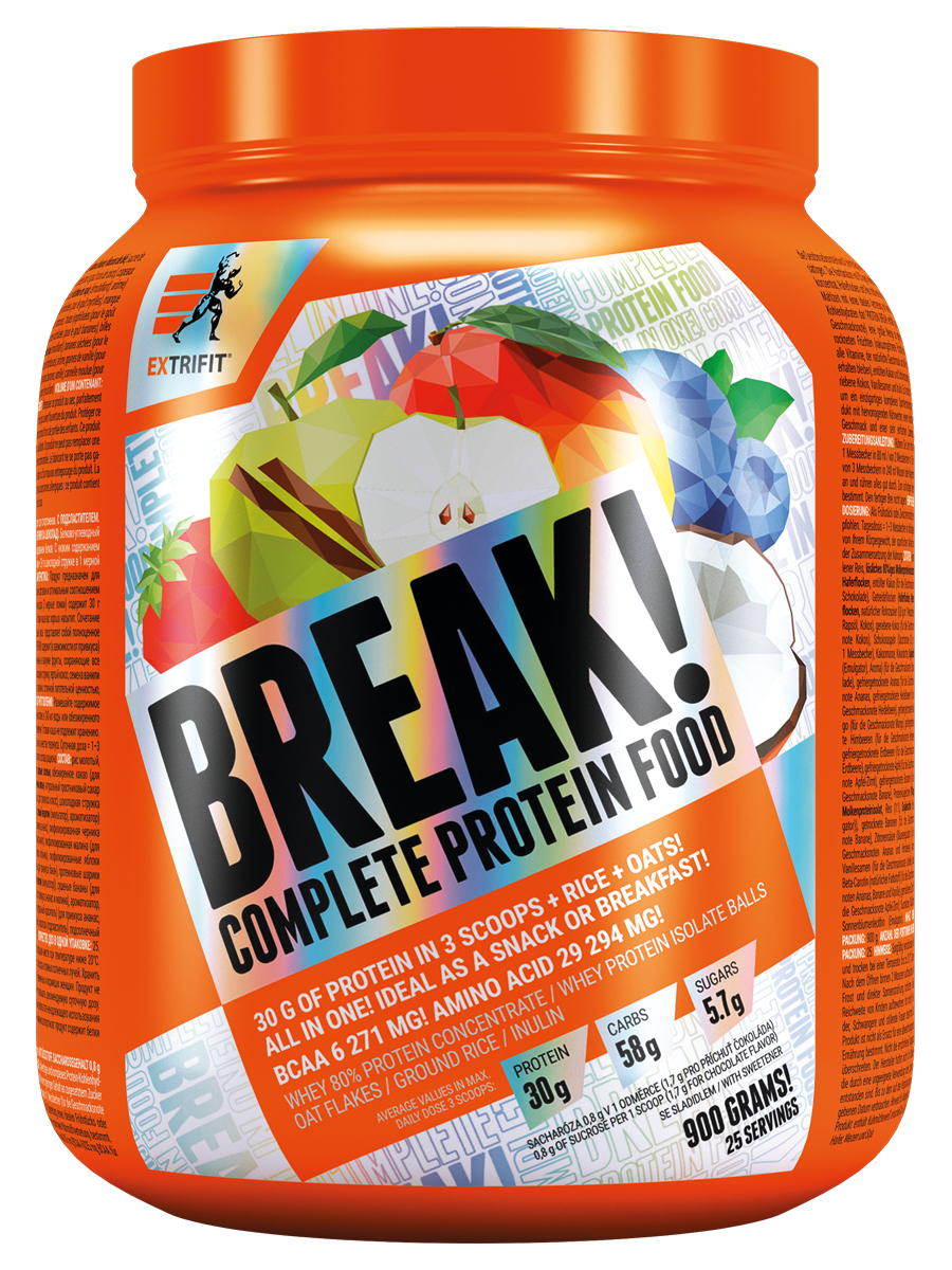 Extrifit Protein Break! Příchuť: Vanilka, Hmotnost: 900g