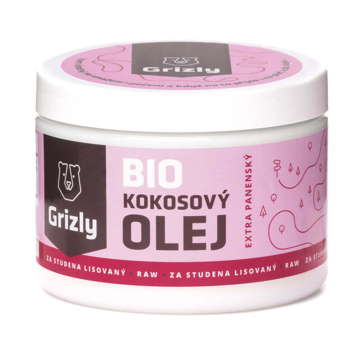 GRIZLY Kokosový olej panenský BIO Hmotnost: 500ml
