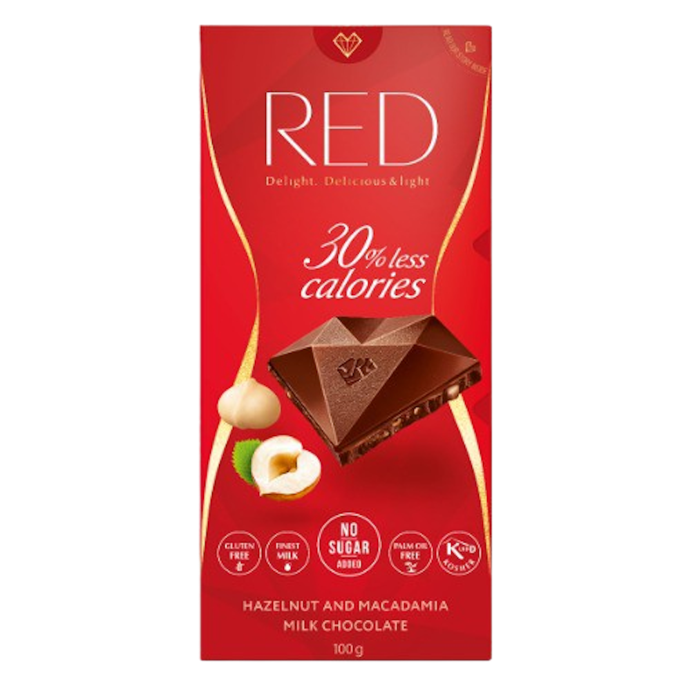 Red Delight Čokoláda 100G Příchuť: Hořká s pomerančem a mandlemi