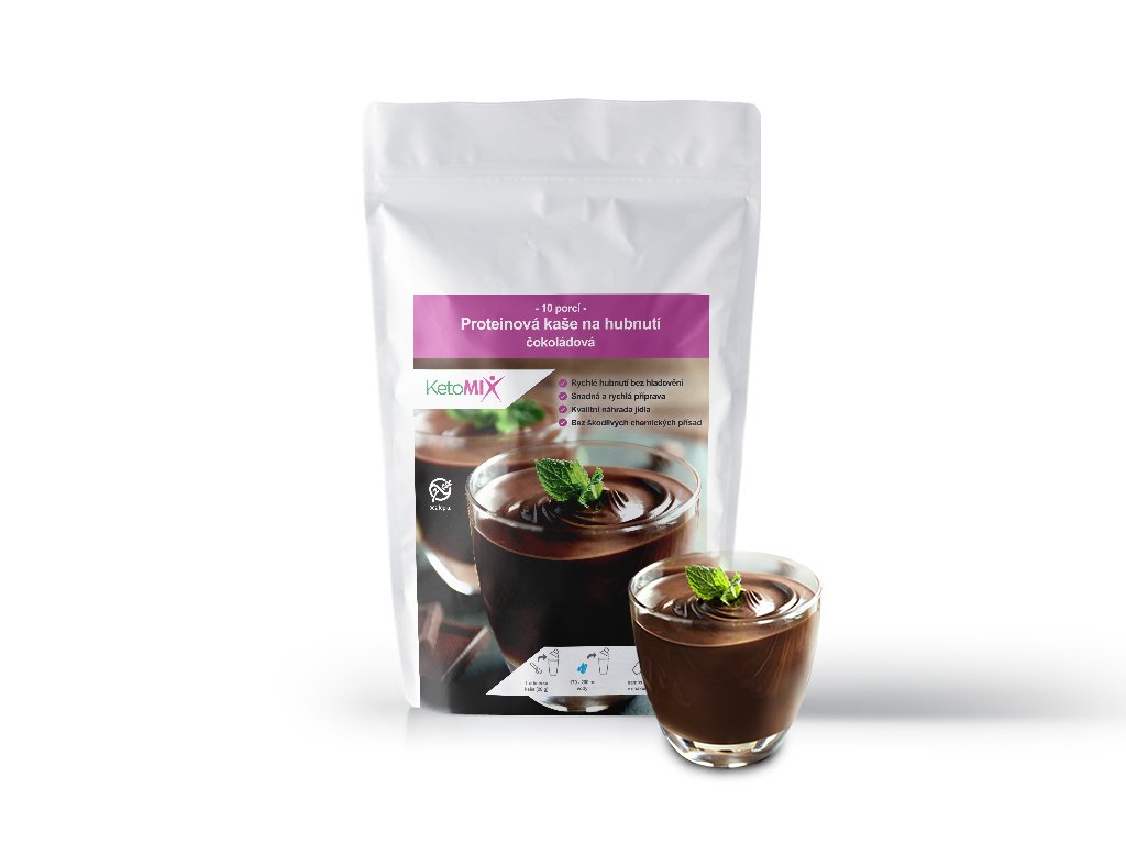 KetoMIX Proteinová kaše 280 g Příchuť: Banán + jablko