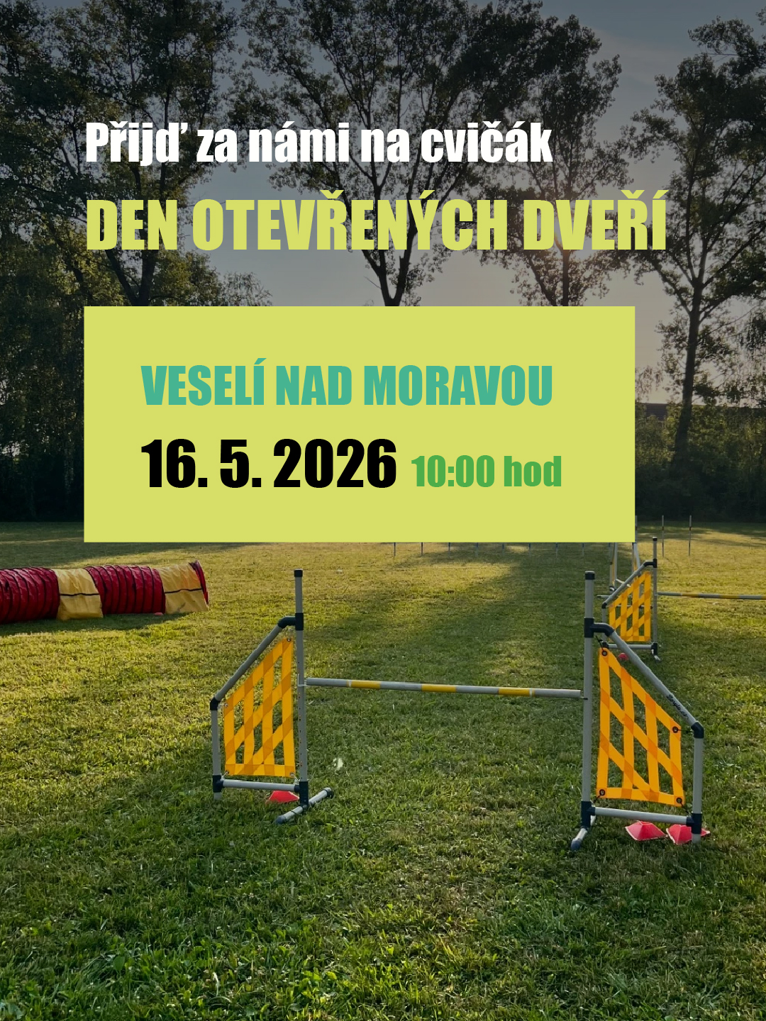 Den otevřených dveří na cvičáku ve Veselí nad Moravou 16. 5. 2026