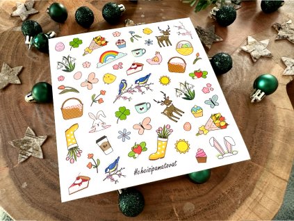 samolepky jaro1 rocniobdobi jarnisamolepky chcisipamatovat nalepky