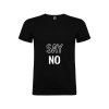Vtipné pánské tričko černé say no (Velikost XXL)