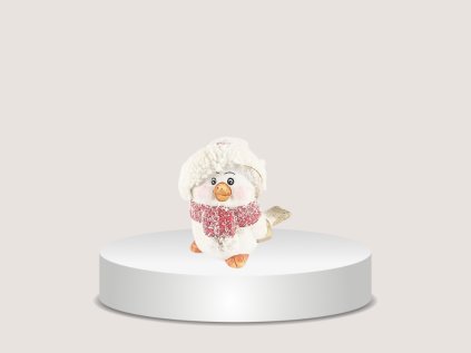 Ptáček bílý s čepicí menší