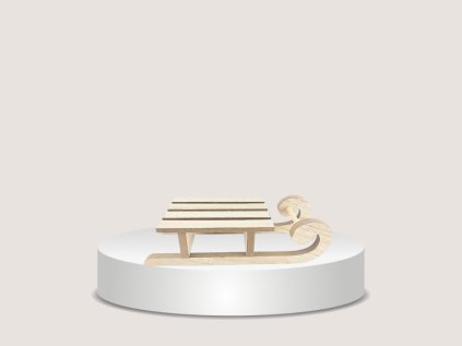 Dřevěná dekorace SÁŇKY