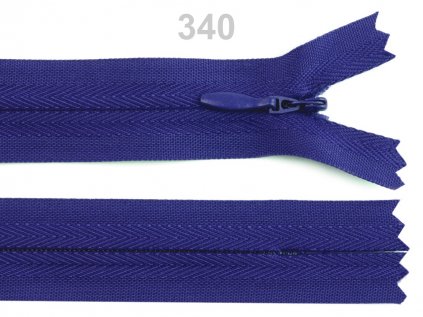 Spirálový zip skrytý šíře 3mm délka 50 cm b. 340  Aquazon