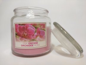 Vonná svíčka ve skle VŮNĚ PINK ORCHIDEA  