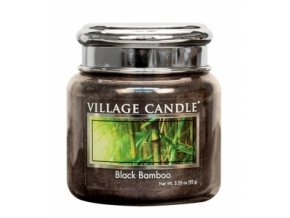 VILLAGE CANDLE VONNÁ SVÍČKA VE SKLE, BAMBUS BLACK BAMBOO