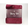 Vánoční deka SHINY TREE – bordó, 150×200 cm, hřejivá a měkká