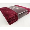 Vánoční deka SHINY TREE – bordó, 150×200 cm, hřejivá a měkká