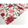 Ubrus běhoun VÁNOČNÍ HVĚZDA ČERVENÁ  40 cm x 130 cm
