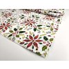 Ubrus středový VÁNOČNÍ HVĚZDA ČERVENÁ KÁRO 60 cm x 60 cm