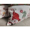 Povlak na polštář VÁNOČNÍ SKŘÍTCI 40 cm x 40 cm bordura