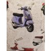 Povlak na polštář  SKÚTRY VESPA 40 cm x 40 cm