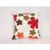 Povlak na polštář SABINE ORANŽOVÁ KVĚTY 35 cm x 35 cm