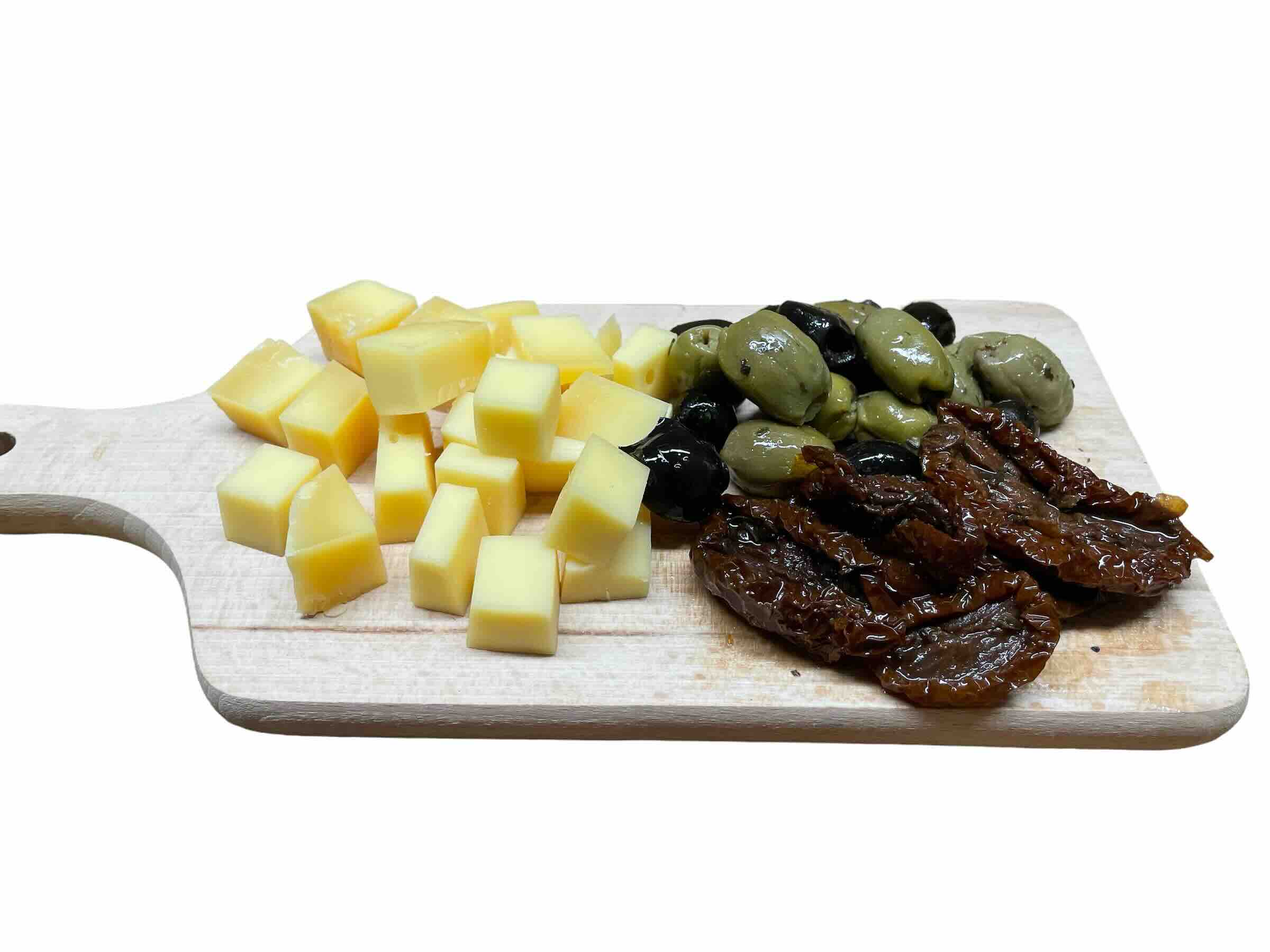 Levně Cheese House Sýrové tapas kravské, sušená rajčata, olivy