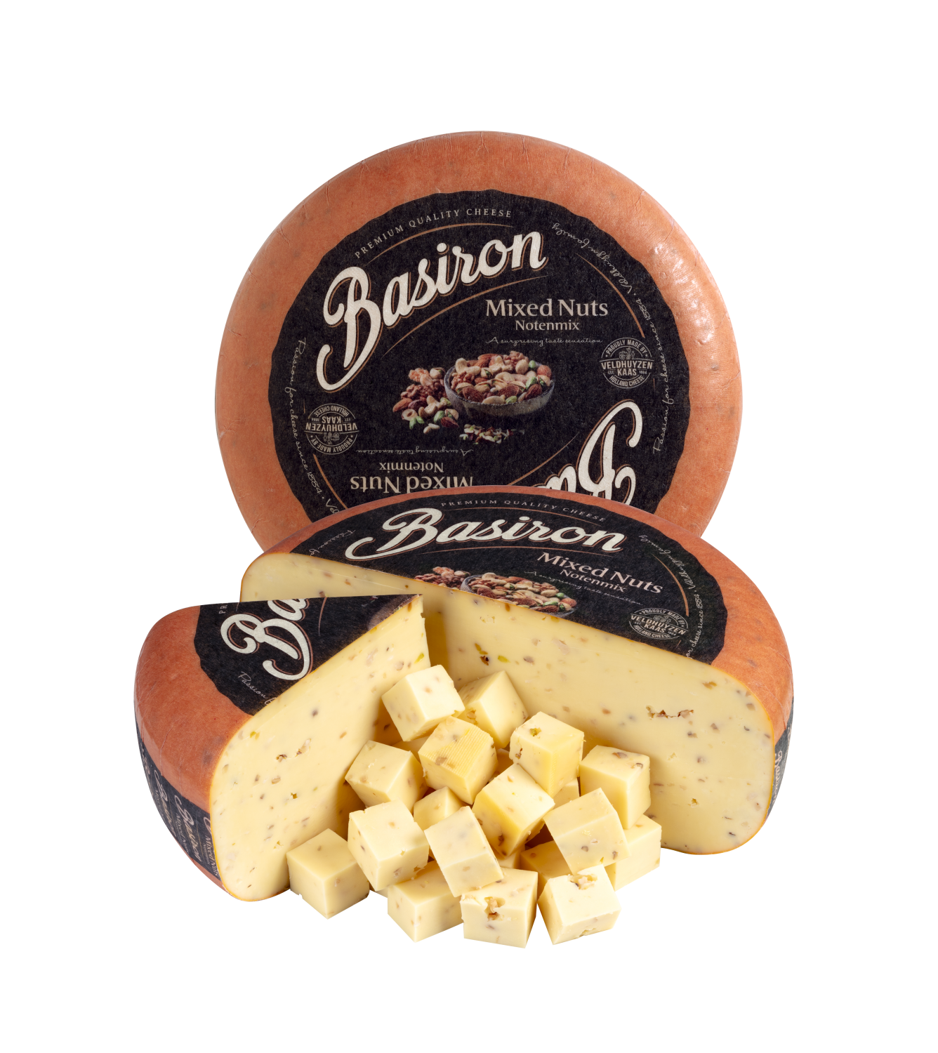 Levně Basiron Gouda oříškový mix Hmotnost: celý koláč