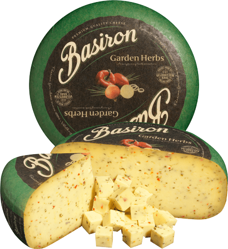 Levně Basiron Gouda zahradní bylinky Hmotnost: celý koláč