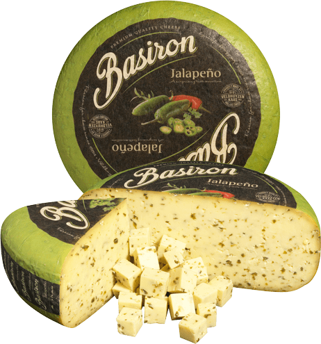 Levně Basiron Gouda s papričkami Jalapeňo Hmotnost: celý koláč