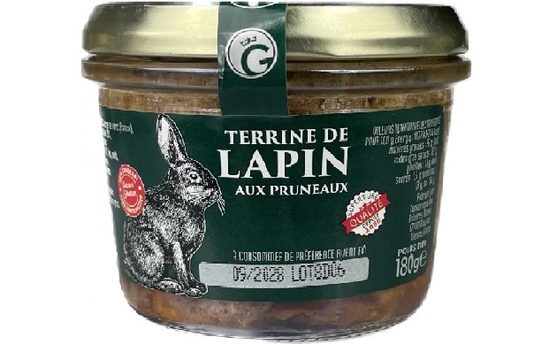 Levně Cuisiné en France maison fondée en 1950 Králičí terina se švestkami