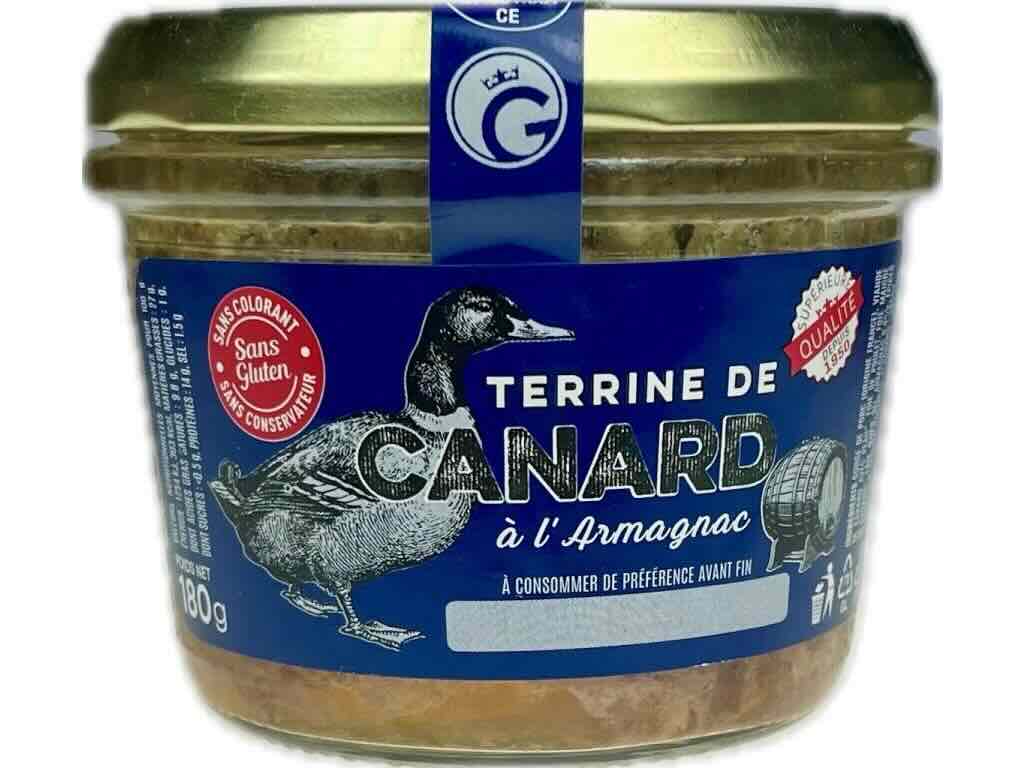 Cuisiné en France maison fondée en 1950 Kachní terina s armagnacem