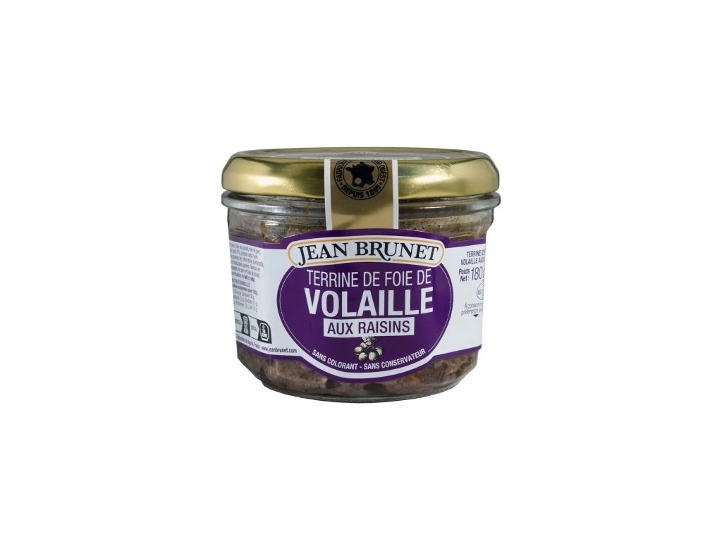 Jean Brunet Kuřecí terina s rozinkami 180g