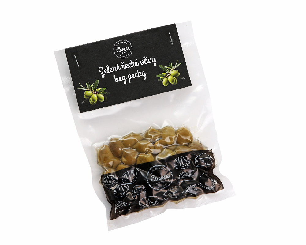Cheese House Zelené vypeckované olivy 100g