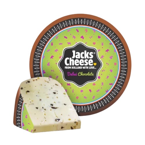 Jacks Cheese Gouda s dubajskou čokoládou Hmotnost: pul koláč