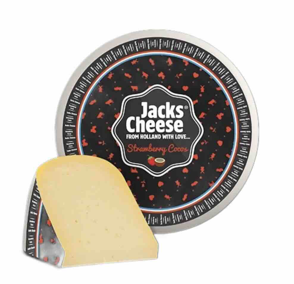 Jacks Cheese Gouda s jahodovým kokosem Hmotnost: pul koláč