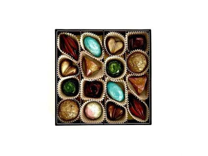 Krabička čokoládových pralinek Goldie | Cheff Chocolate Bar