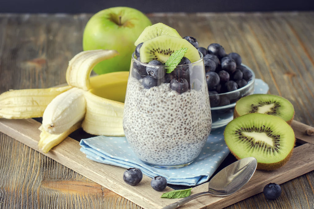 Chia pudink s ovocem