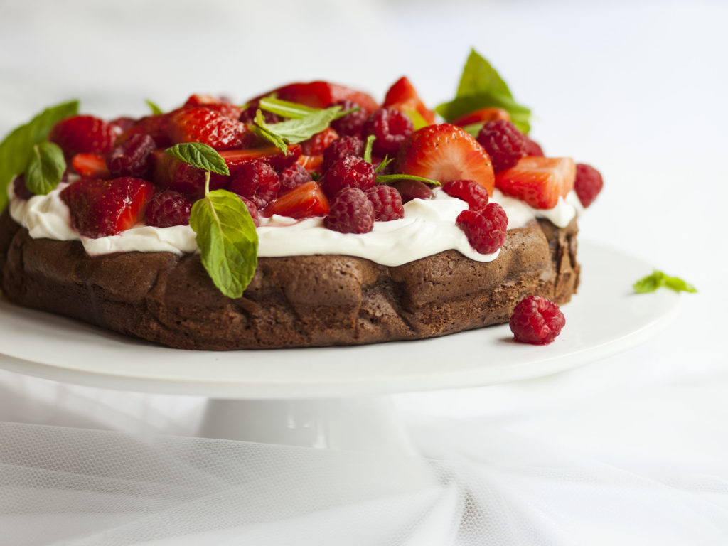 Čokoládový dort s krémem a ovocem a la Martin Škoda