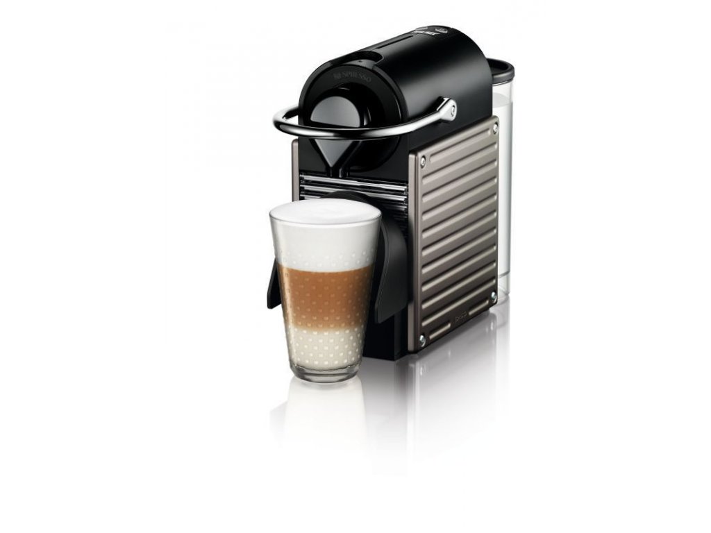 Kávovar na kapsle KRUPS Pixie Electric Titan + 14 nespresso kapslí ZDARMA -  Chefshop.cz