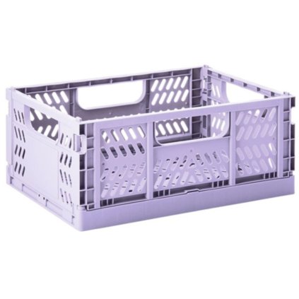 Skládací přepravka L 3 Sprouts 43 cm fialová