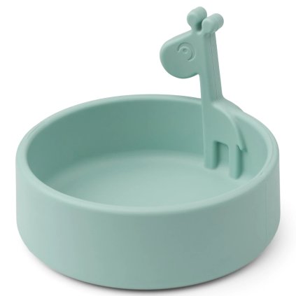Silikonová mistička PEEKABOO RAFFI Done by Deer 275 ml modrá