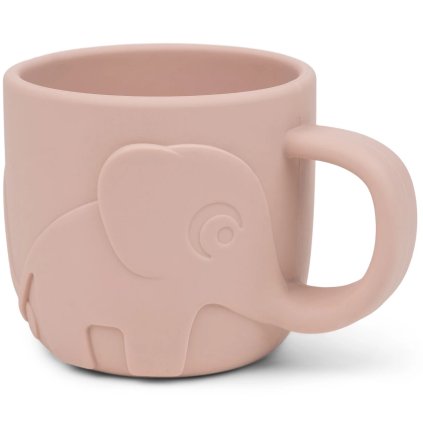 Silikonový hrneček PEEKABOO ELPHEE Done by Deer 165 ml růžový