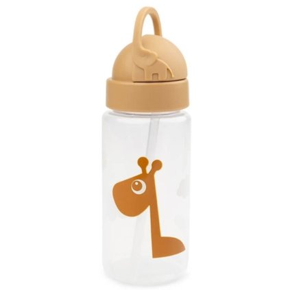 Láhev s brčkem RAFFI Done by Deer 350 ml oranžová