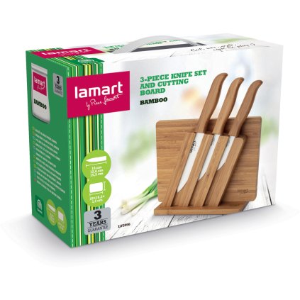 Sada krájecích nožů LT2056 Lamart KERAM/BAMBOO