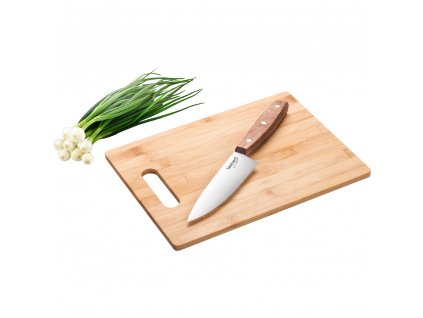 Bambusové prkénko na krájení s nožem LT2059 LAMART BAMBOO 30 x 22 cm