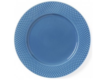 Jídelní talíř RHOMBE Lyngby 27 cm modrý