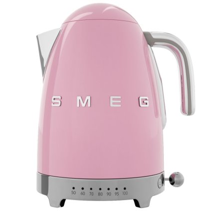 Rychlovarná konvice s regulací teploty KLF04PKEU Smeg 1,7 l pastelově růžová
