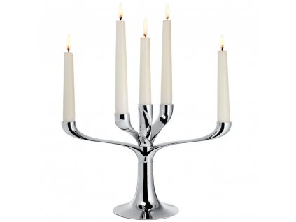 Svícen CANDELABRA Philippi 30 cm stříbrné