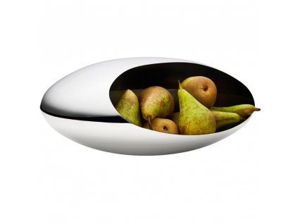 Dekorativní ovoce bowl COCOON Philippi 36 cm stříbrné