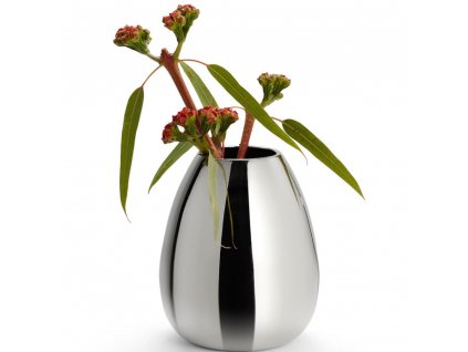 Váza ANAIS Philippi 23 cm stříbrná