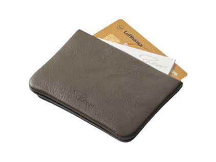 Kůže kredit a držák na vizitky JEAN Philippi 10 cm taupe